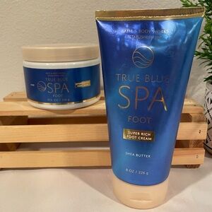 NWT Bath & Body Works True Blue Spa Pedicure Bundle. Foot Soak & Cream.